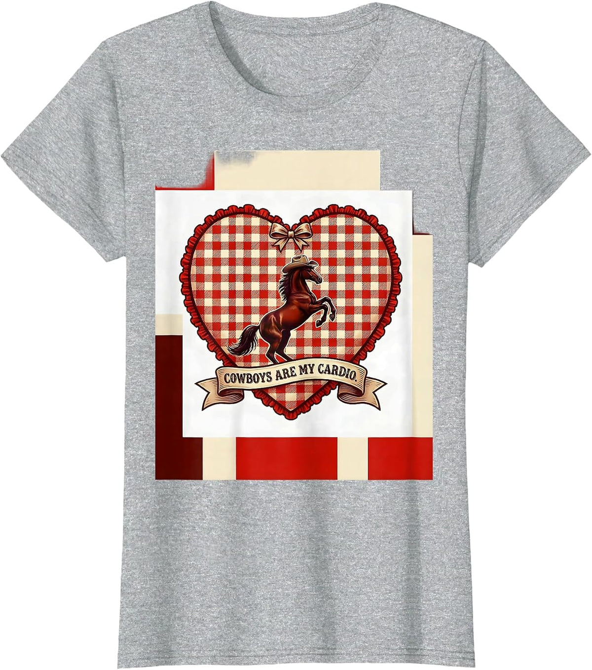 Cowboys Are My Cardio Save A Horse Ride A Cowboy T-Shirt - Heather Grey