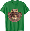 Men's She Rodeos In Pink Cowgirl Design T-Shirt - Kelly Green