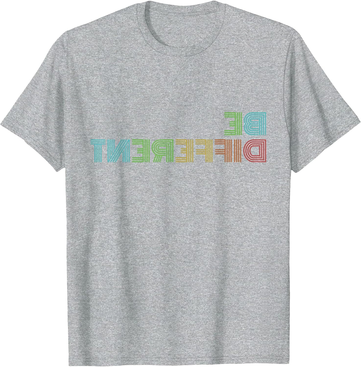 Be Different I'm Not for Everyone Funny Introvert Backwards T-Shirt - Heather Grey