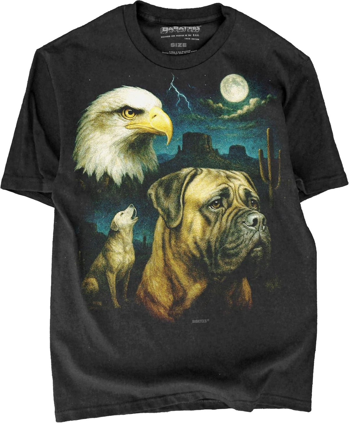 Majestic Dog Artwork Premium Black T-Shirt for Men & Women - Mastiff