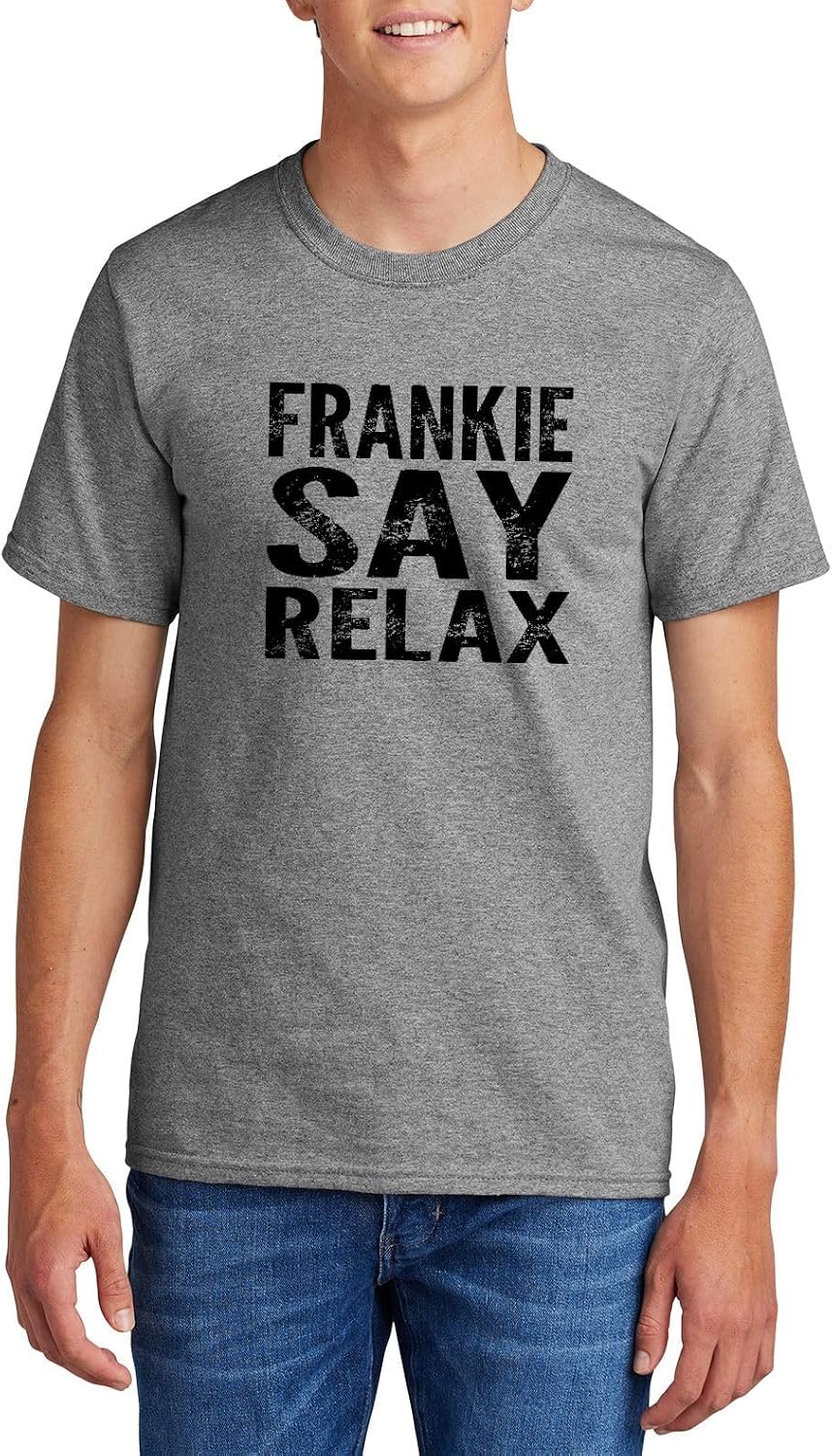Comical Shirt Men's Frankie Say Relax Funny 80's Music Shirt T-Shirt - Sport Grey