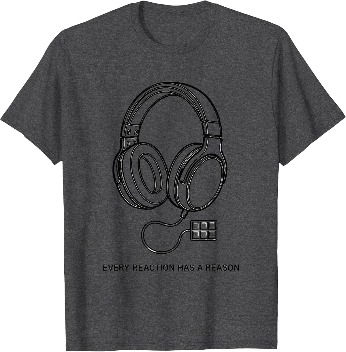 Men's Every Reaction Has A Reason Autism Awareness Special T-Shirt - Dark Heather Grey
