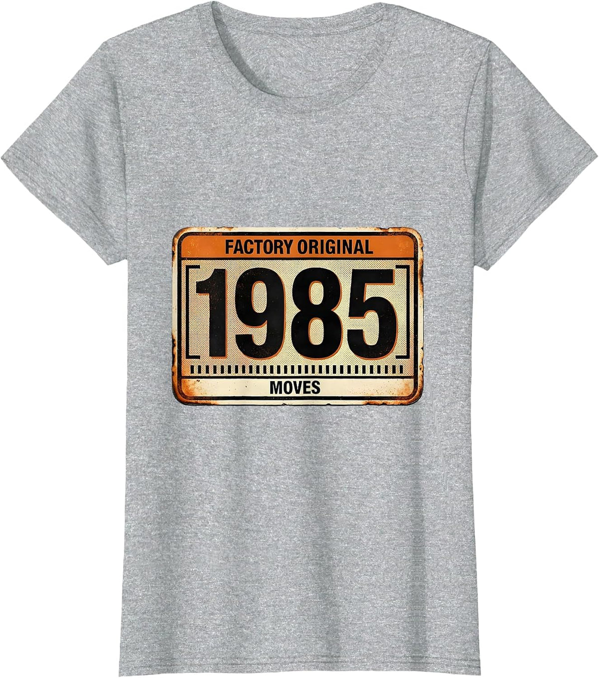 Factory Original 1985 Moves Vintage Retro Funny T-Shirt - Heather Grey