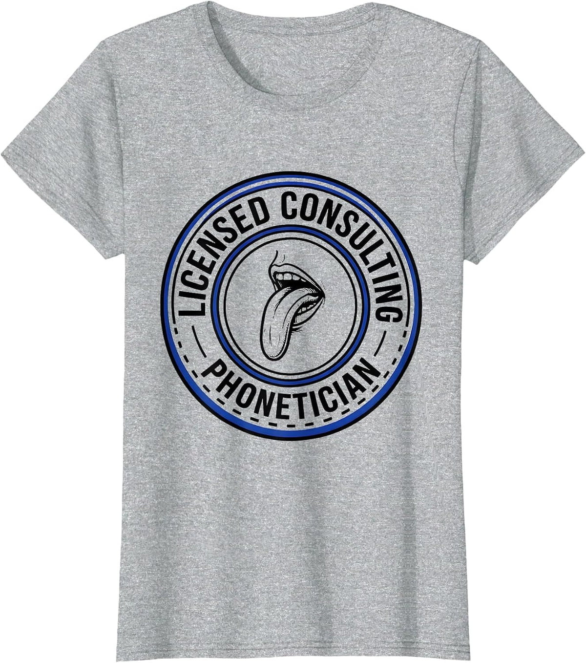 Licensed Consulting Phonetician Swiss International SLP Back T-Shirt - Heather Grey