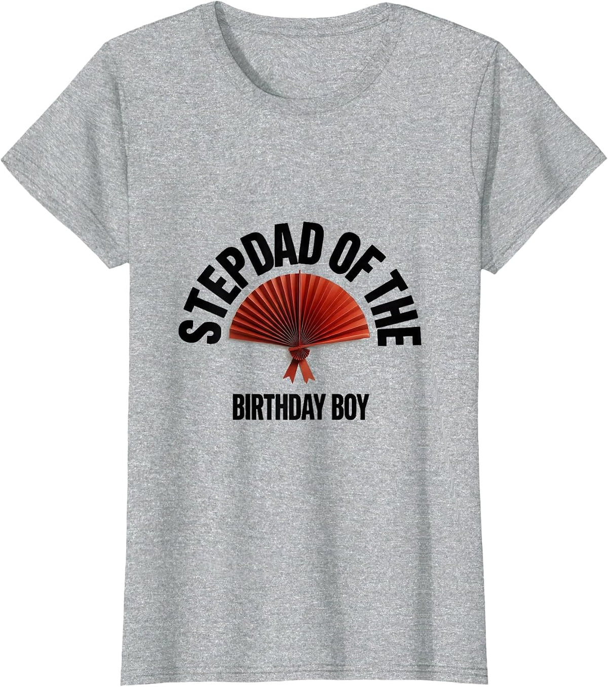 Women's Stepdad Of The Birthday Boy Matching Family Party Shirts T-Shirt - Heather Grey