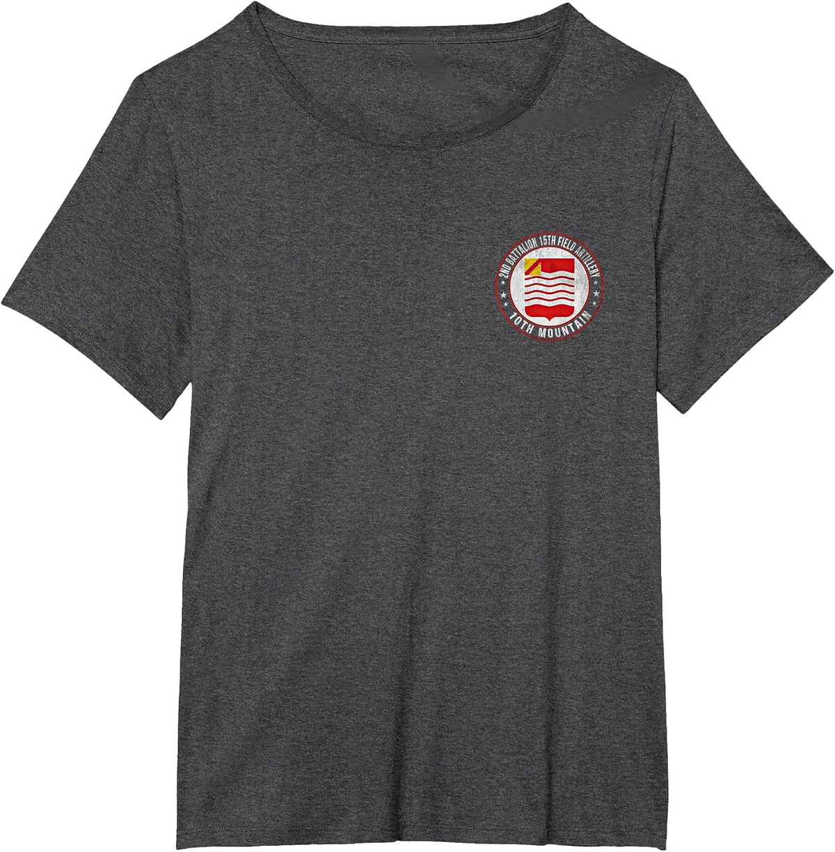 2nd Battalion 15th Field Artillery 10th Mountain Division T-Shirt - Dark Heather Grey