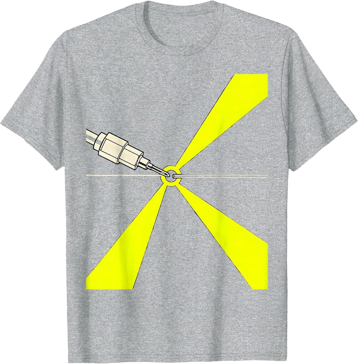 Men's Welding Torch Seam Precision Humor Blue Collar Worker T-Shirt - Heather Grey