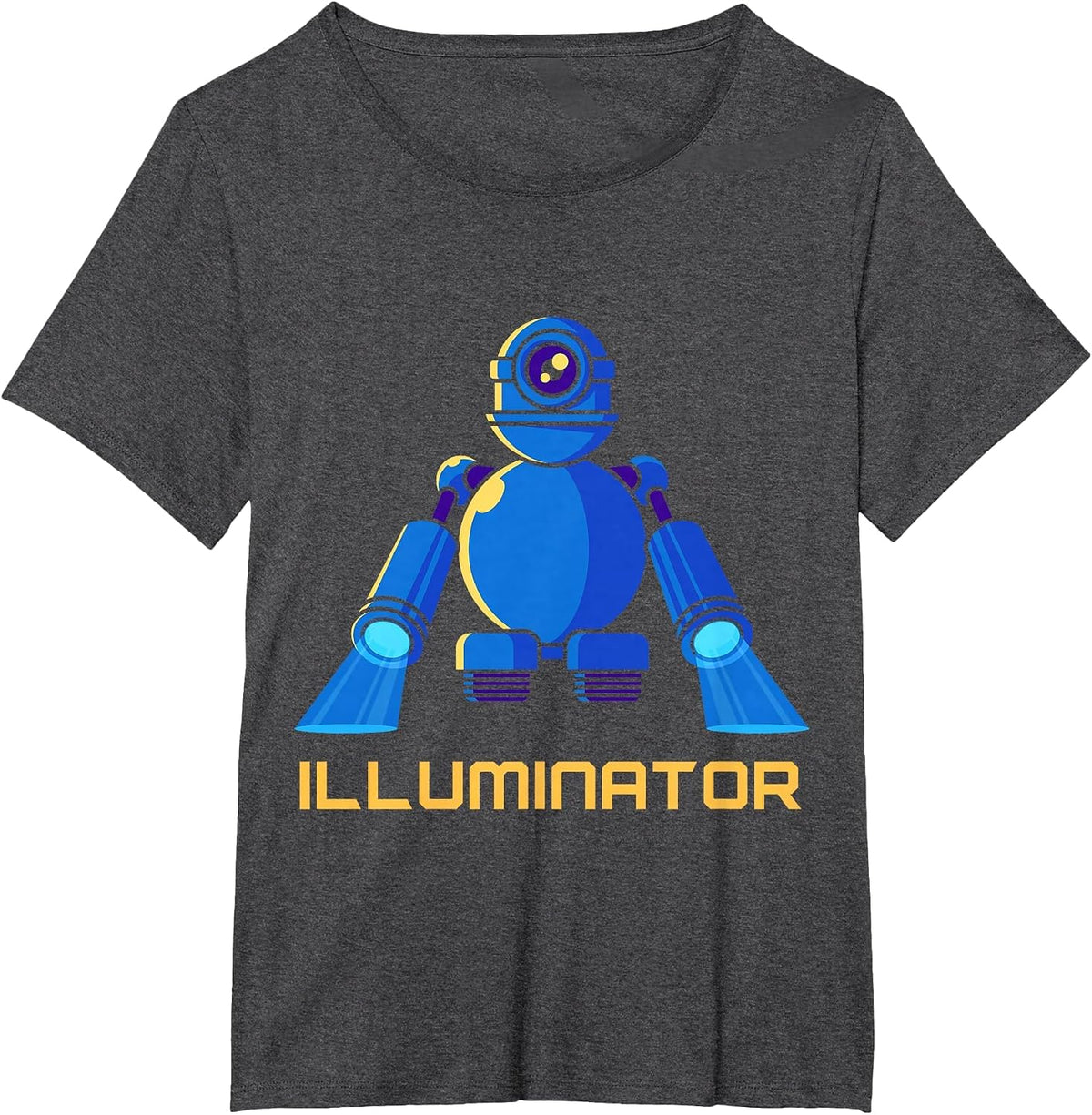 Moving Light Illuminator Lighting Technician Illuminator T-Shirt - Dark Heather Grey