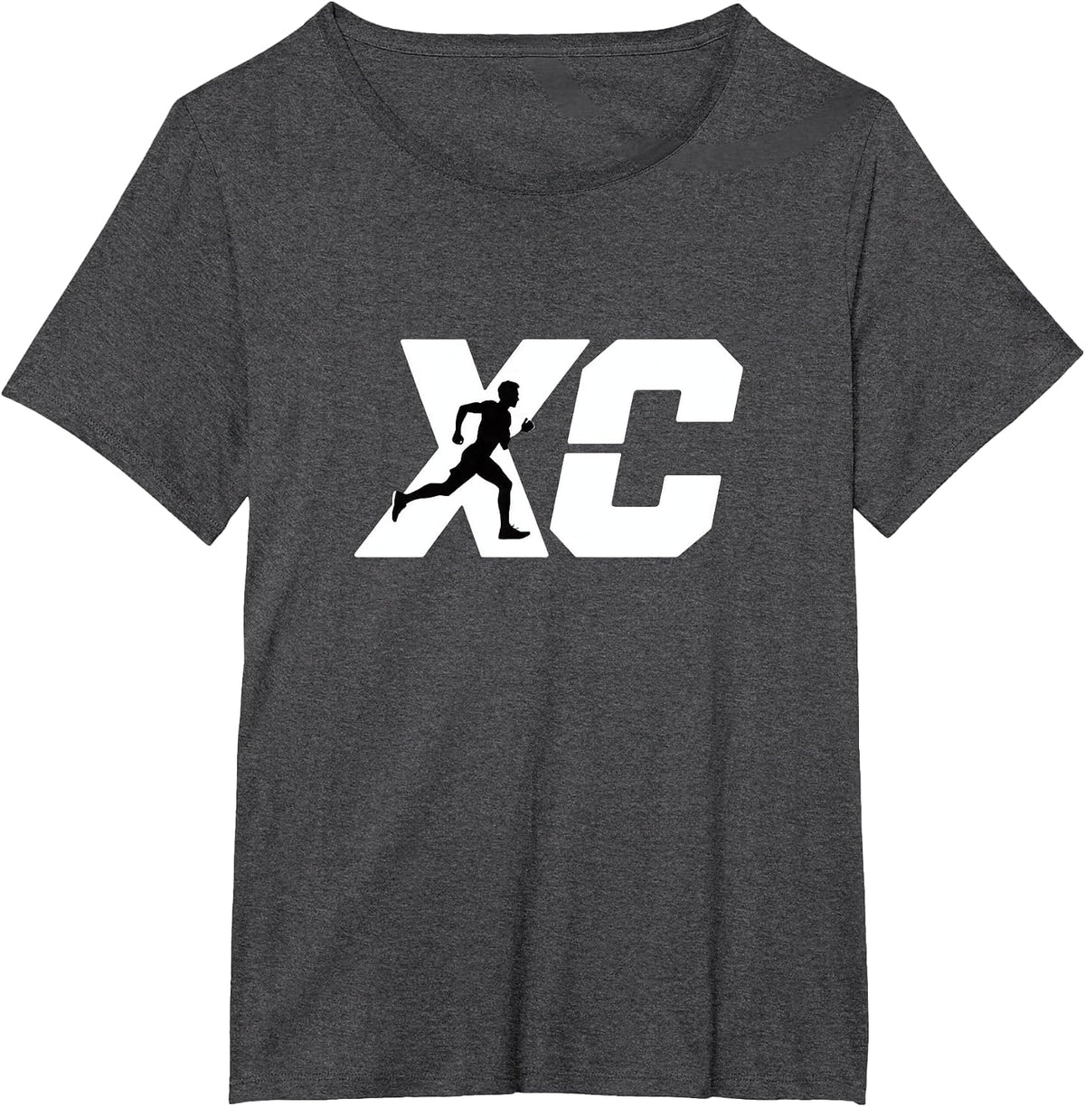 Cross Country Running XC Runner T-Shirt - Dark Heather Grey