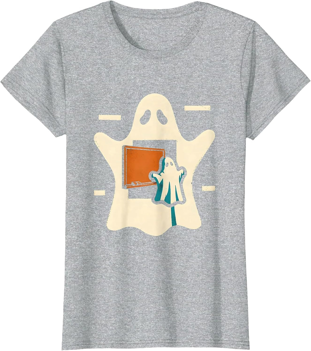 Ghost Para Normal Activities Paraprofessional Halloween T-Shirt - Heather Grey