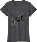Women's Curator of Get Down Retro 70s Disco Party Humor T-Shirt - Dark Heather Grey