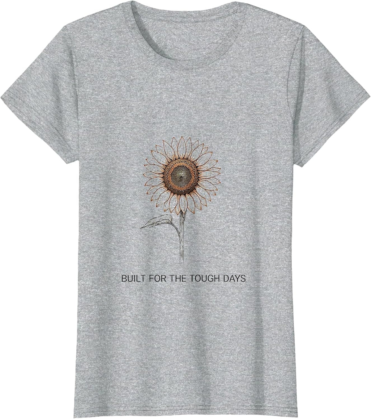Built for the Tough Days Sped Teacher Design T-Shirt - Heather Grey