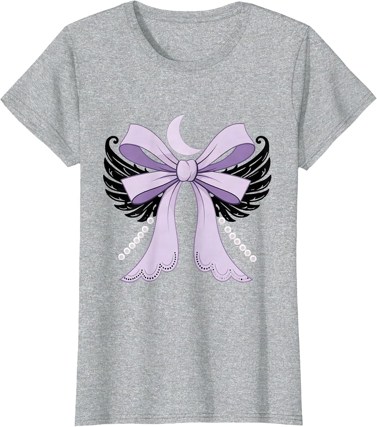 Mardi Gras Crescent Moon New Orleans Balcony T-Shirt - Heather Grey