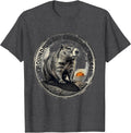 Men's Groundhog Day Commands Respect Funny Vintage Badge Humor T-Shirt - Dark Heather Grey