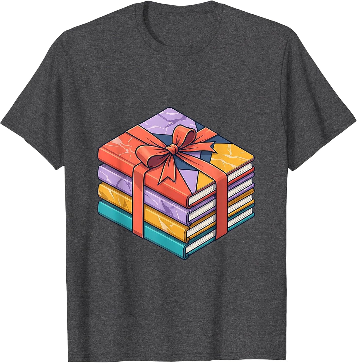 Middle School Teacher Composition Notebooks Graphic T-Shirt - Dark Heather Grey