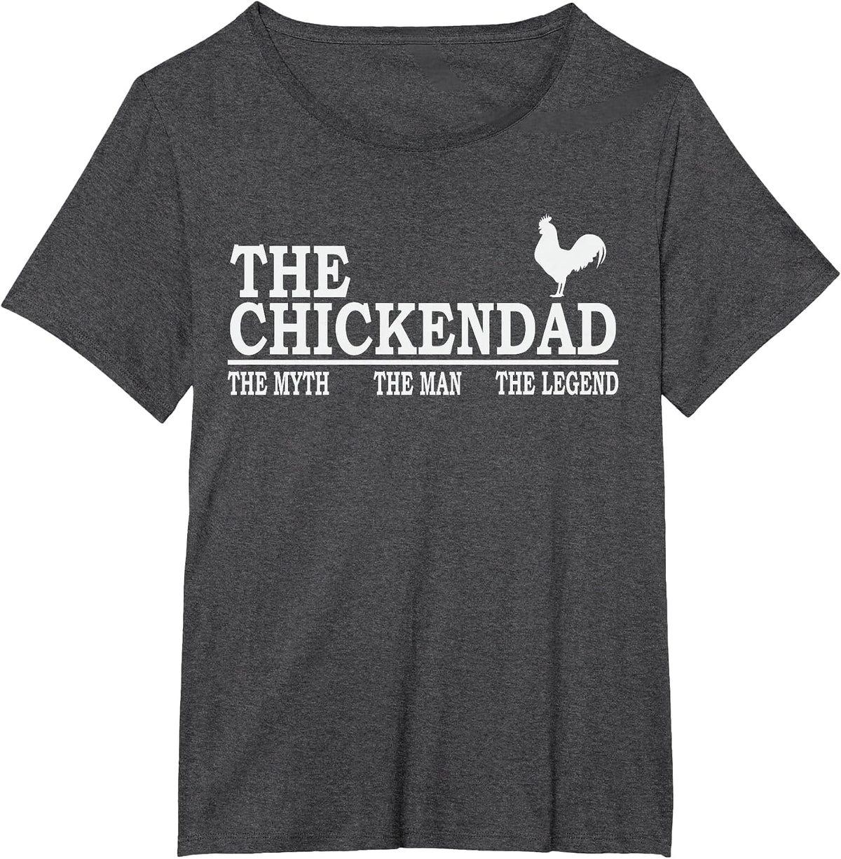 Chicken Dad Farmer Funny Chicken Lover Poultry Daddy T-Shirt - Dark Heather Grey
