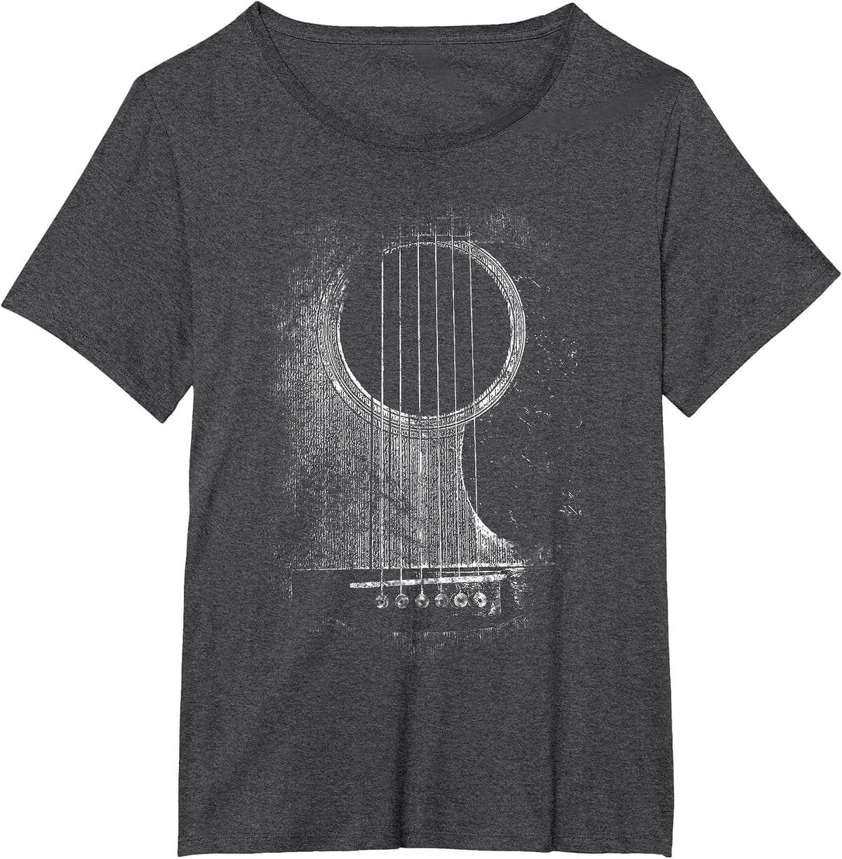 Acoustic Guitar Player Six String Classic Rock & Roll T-Shirt - Dark Heather Grey