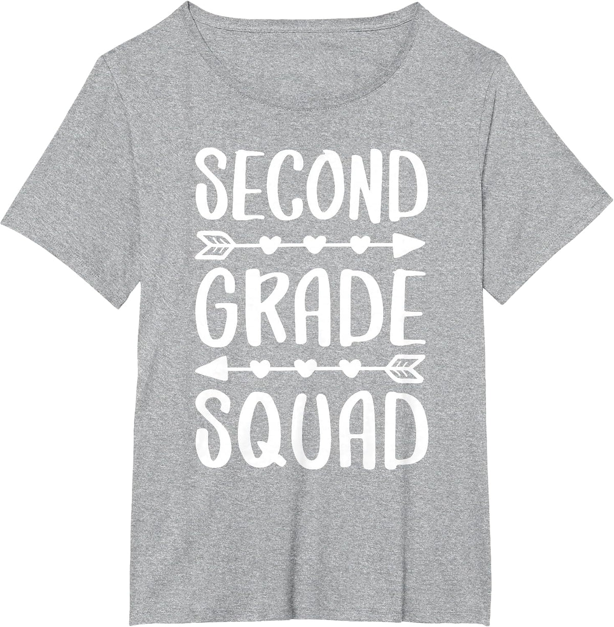 Second Grade Squad Shirt 2nd Grade Boy Girl Student Teacher T-Shirt - Heather Grey