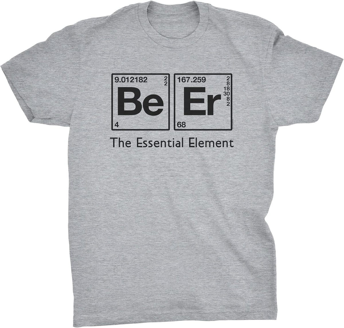 Beer Elements Funny Periodic Table Adult Humor T-Shirt for Men Women - Mens Sport Grey