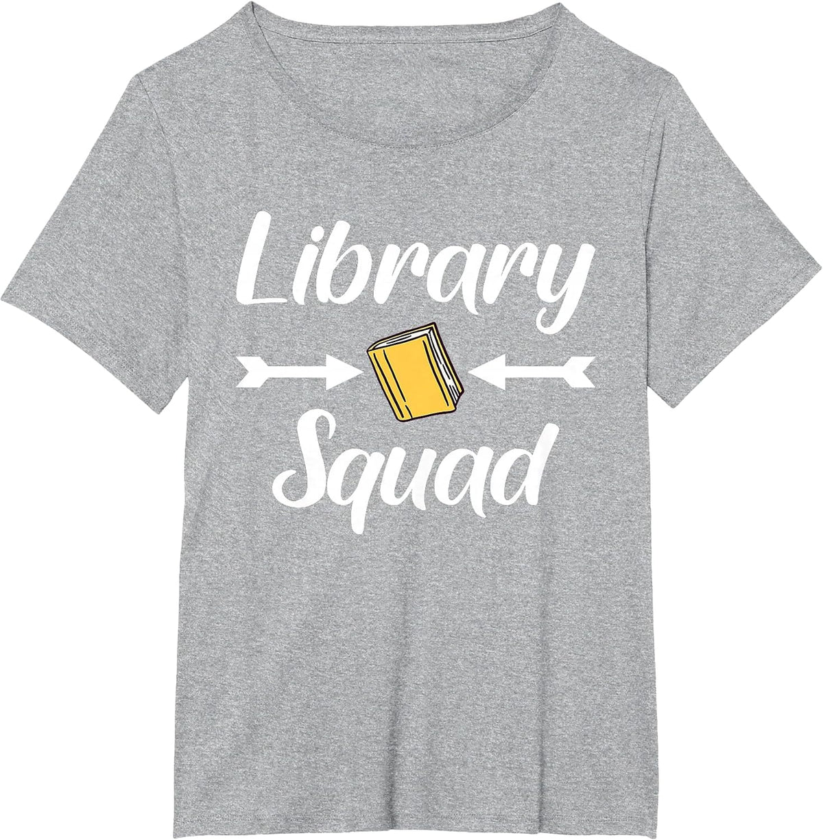 Library Squad Teacher Book Lovers Librarian Funny T-Shirt - Heather Grey