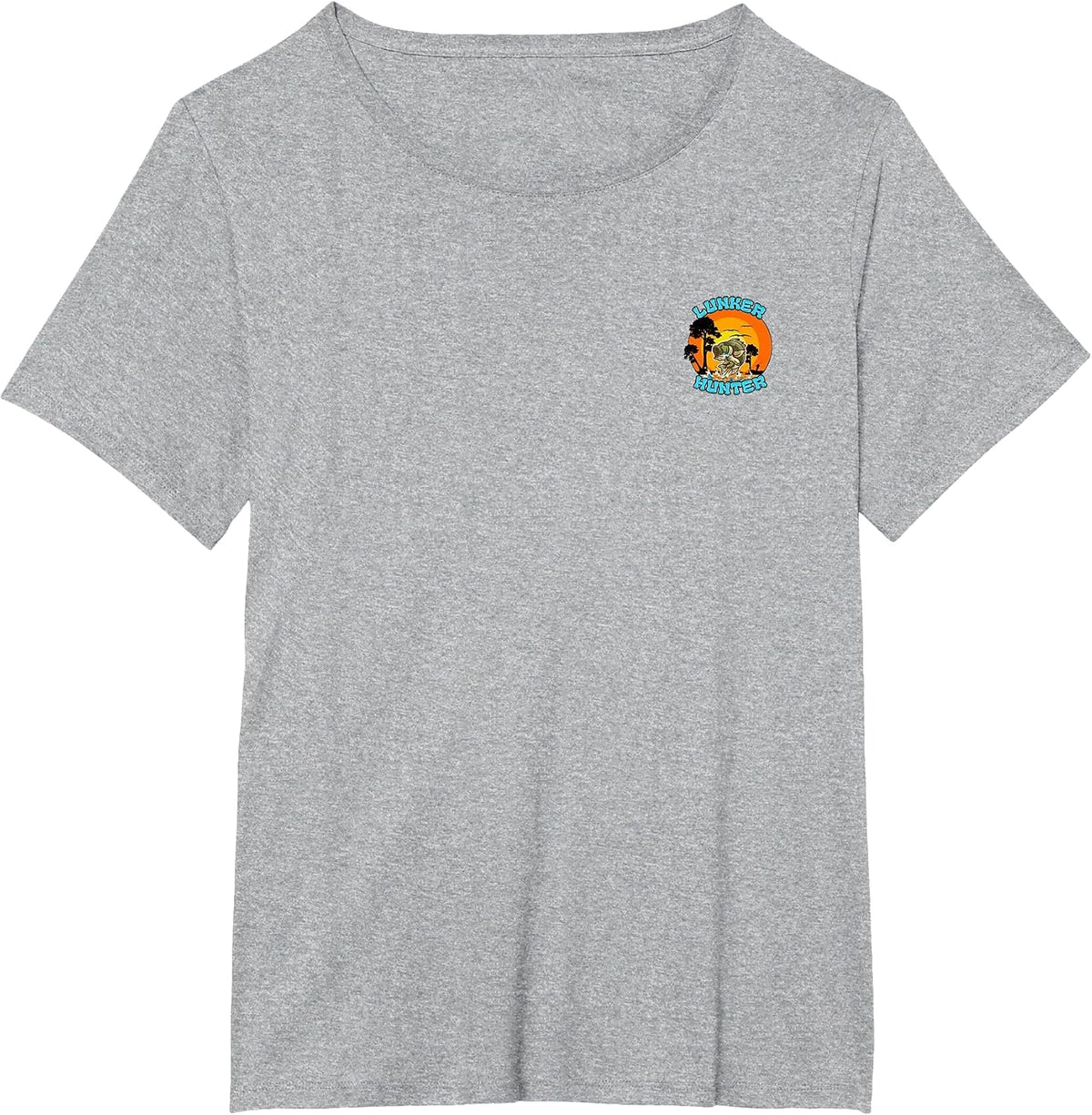 Bass Fishing Angler Fisherman T-Shirt - Heather Grey