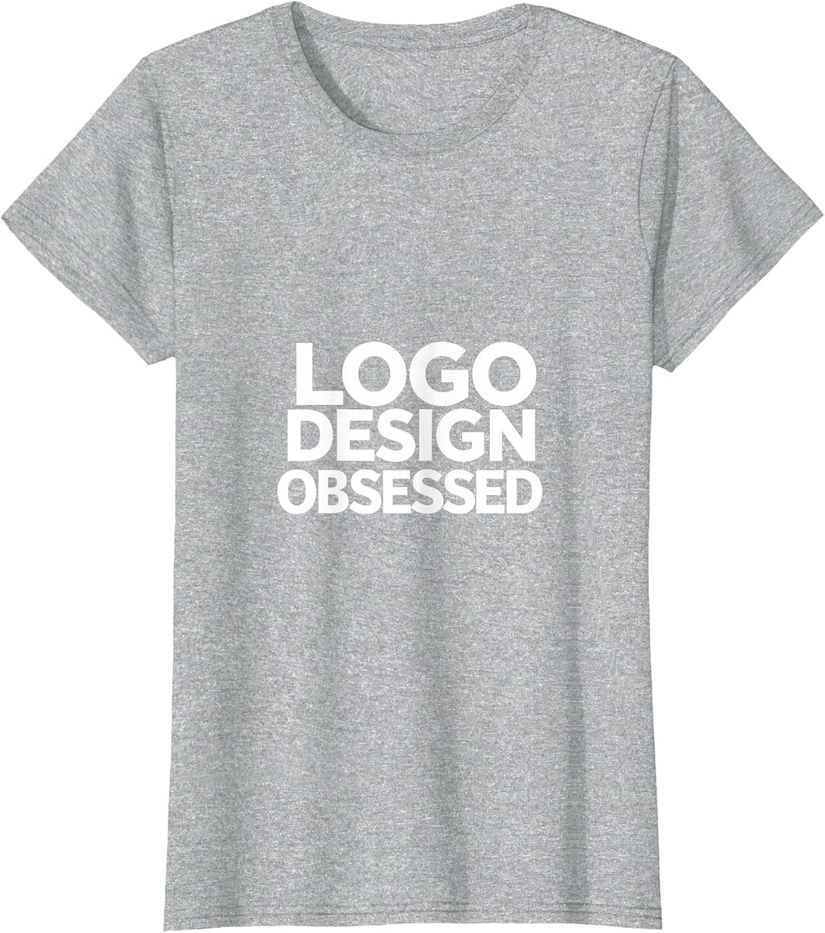 Logo Design Obsessed Graphic Designer Tee T-Shirt - Heather Grey