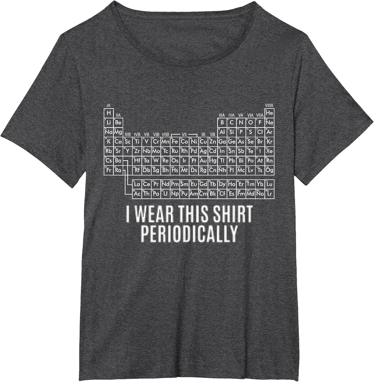 Funny I Wear This Shirt Periodically for Men Woman T-Shirt - Dark Heather Grey