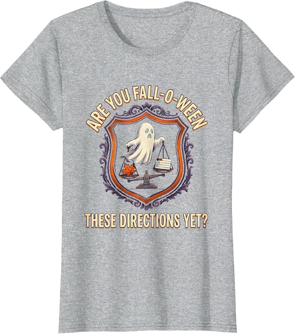 Women's Are You Fall-O-Ween These Directions Yet? Teacher T-Shirt - Heather Grey