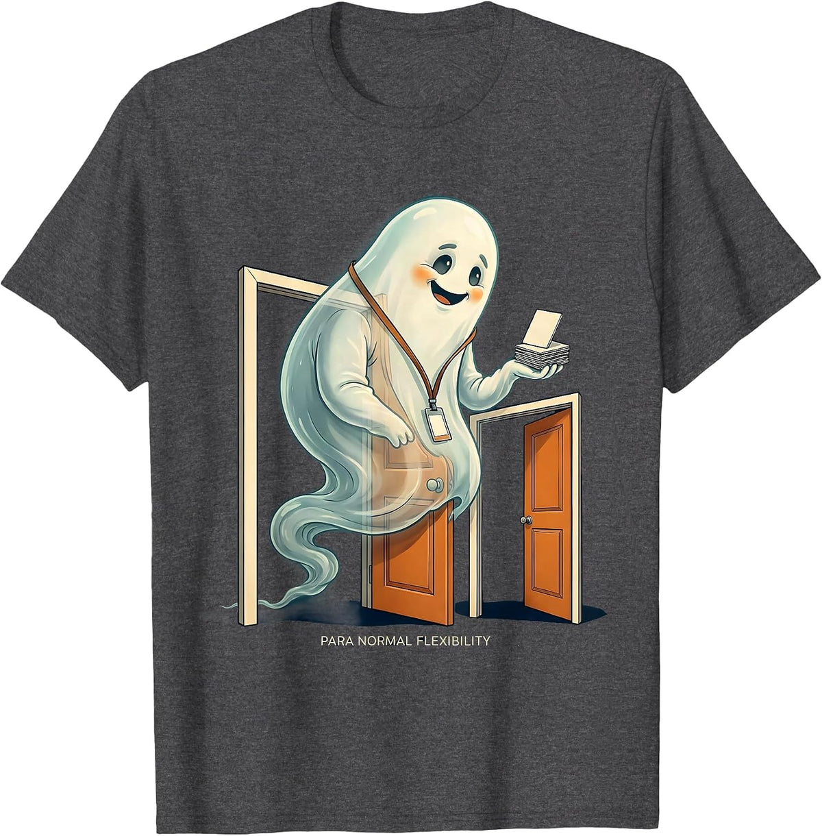 Para Normal Flexibility Funny Paraprofessional Halloween T-Shirt - Dark Heather Grey