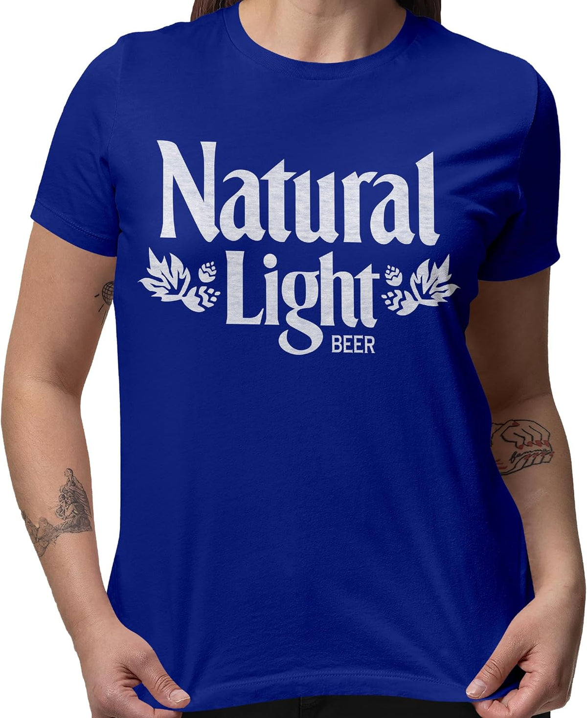 Natty Light Vintage Throwback Logo Men's and Women's Short Sleeve T-Shirt - Royal Blue