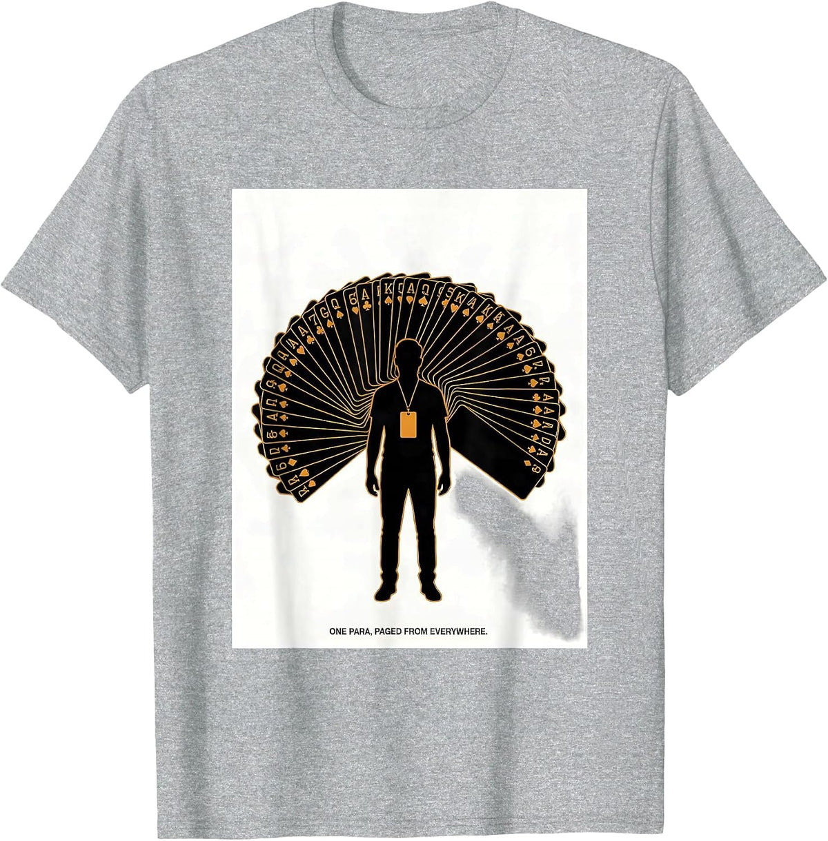 Men's One Para Paged From Everywhere Funny Paraprofessional School T-Shirt - Heather Grey