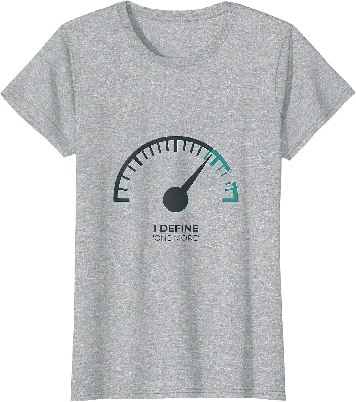 I Define One More Minimalist Physical Therapist Motivational T-Shirt - Heather Grey
