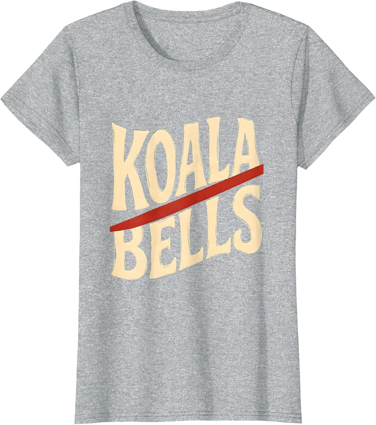 Koala Bells Funny Koala Lover Christmas Pun Gift T-Shirt - Heather Grey