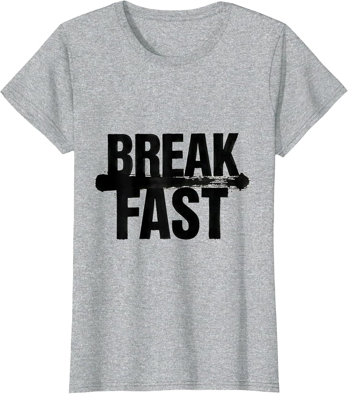 Women's Break Fast Dyslexia Teacher Specialist Humor Dyslexia T-Shirt - Heather Grey