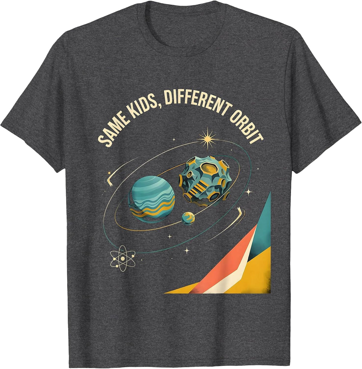 Same Kids Different Orbit Midcentury Modern Special Ed T-Shirt - Dark Heather Grey