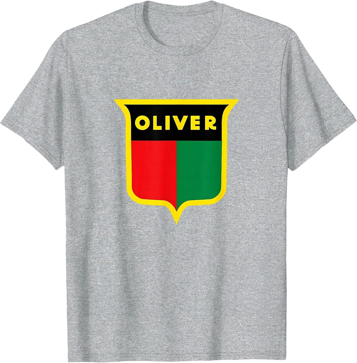 Oliver Tractors Vintage Logo Retro Farming Apparel T-Shirt - Heather Grey