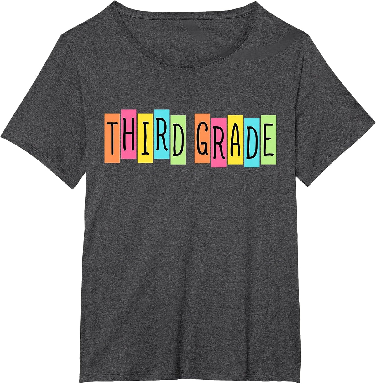 3rd Grade Back to School First Day of Third Grade Teacher T-Shirt - Dark Heather Grey