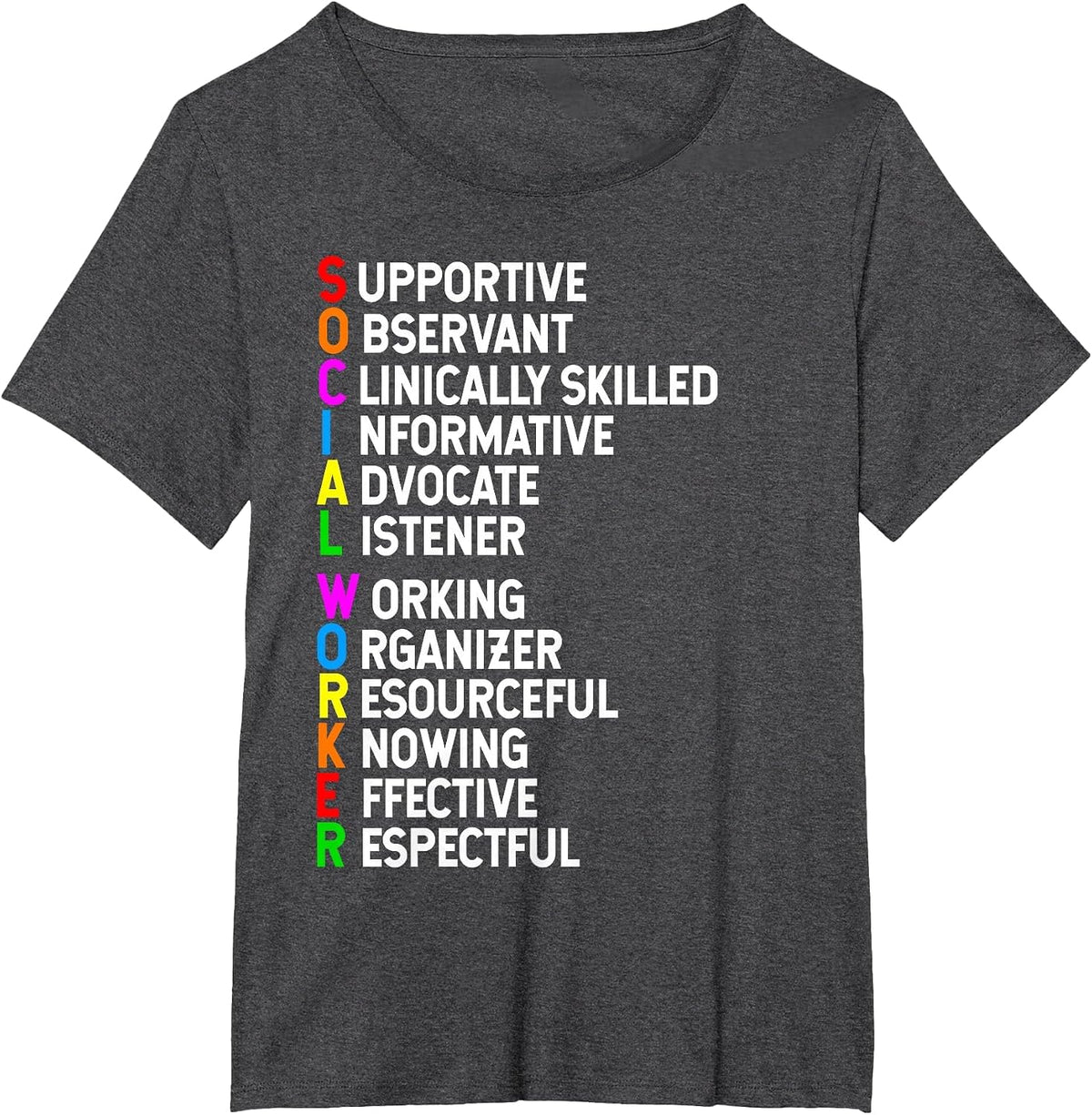 Social Worker Appreciation Social Work Skills T-Shirt - Dark Heather Grey