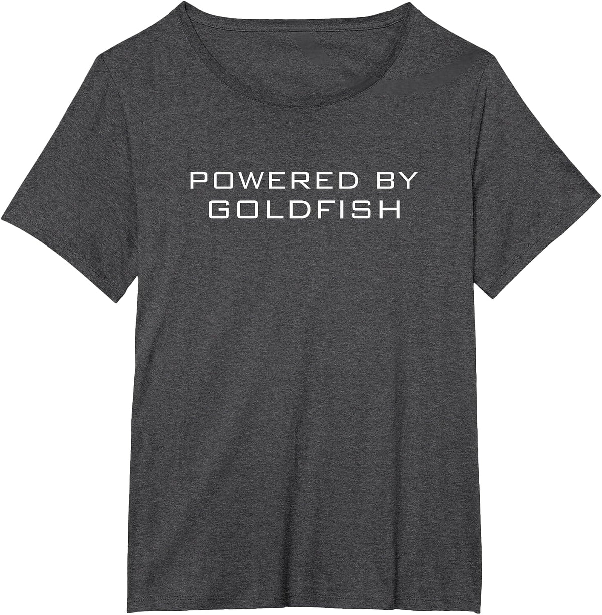 Powered By Goldfish Shirt Goldfish T-Shirt - Dark Heather Grey