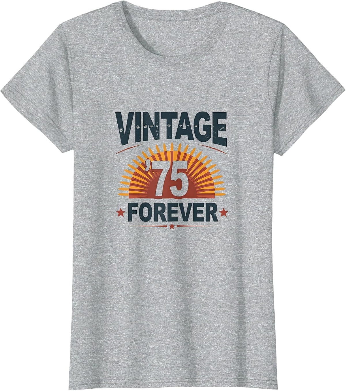 Vintage '75 Forever Retro Men's Design T-Shirt - Heather Grey