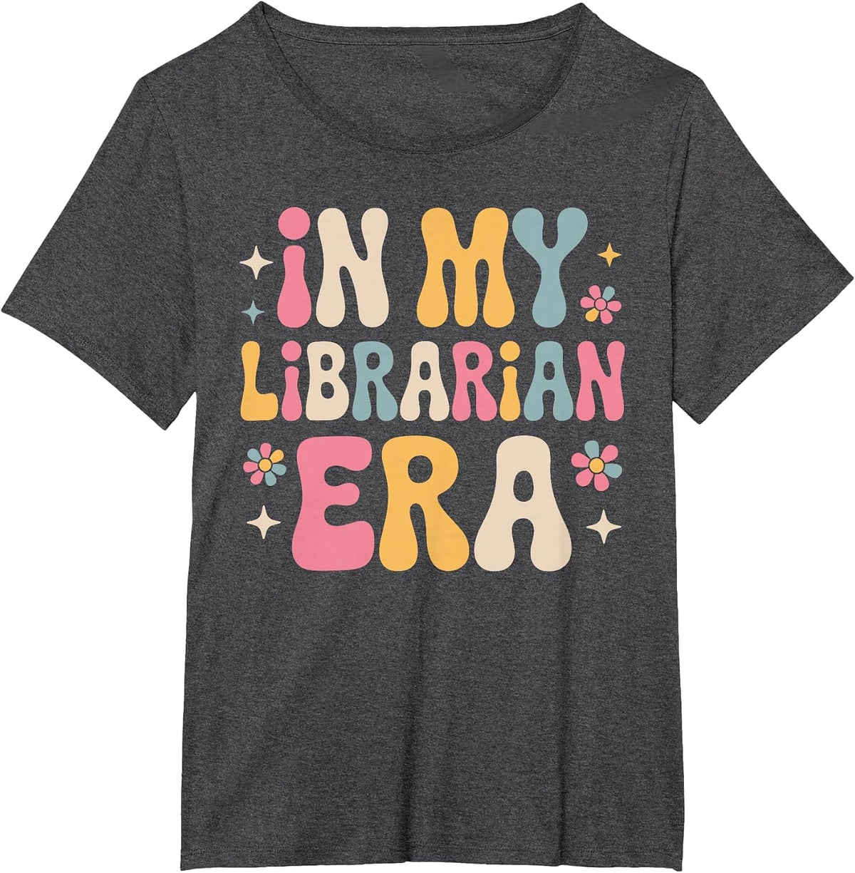 Funny Librarian Art for Men Women Kids Bookworm Reader T-Shirt - Dark Heather Grey