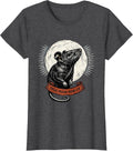 Women's Degu Moon Howler Funny Ferret Lover Small Mammal Pet Humor T-Shirt - Dark Heather Grey