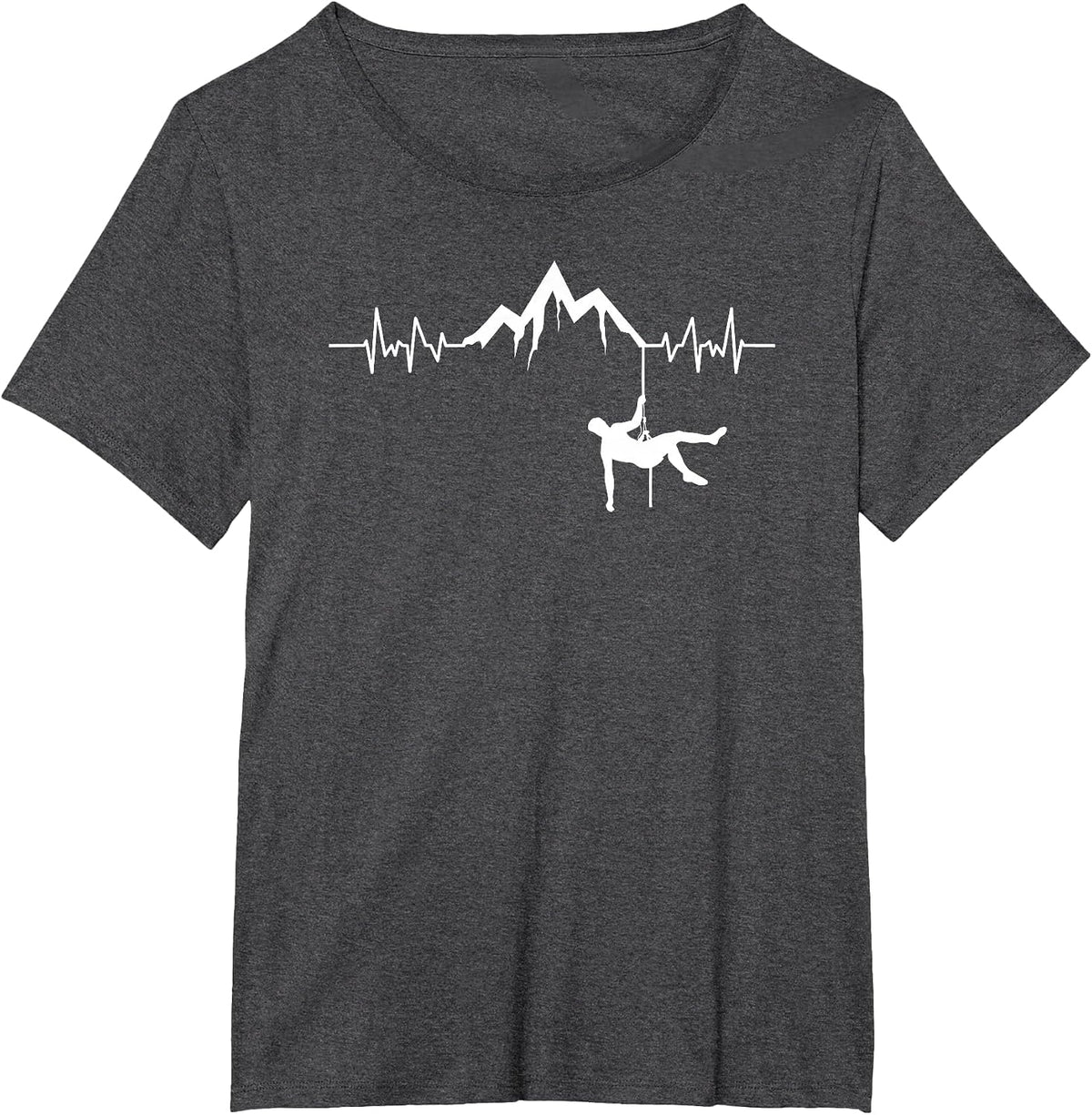 Spelunking Heartbeat Cave Exploring Diving Expert Spelunker T-Shirt - Dark Heather Grey