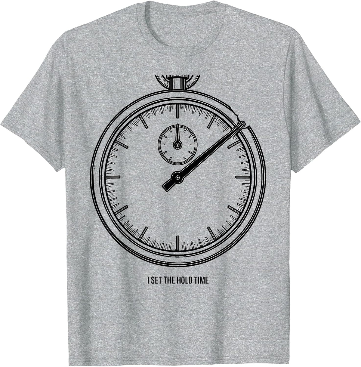 Men's I Set The Hold Time Funny Physical Therapist PT Gift T-Shirt - Heather Grey