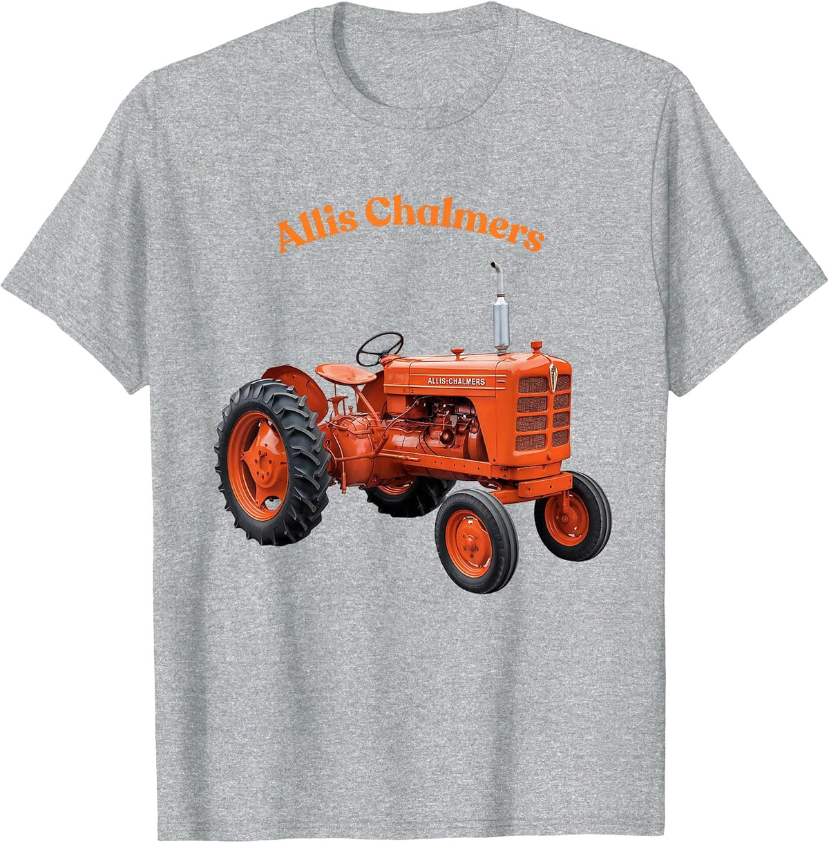 Vintage Alls Chalmers Tractor Retro Farming T-Shirt - Heather Grey