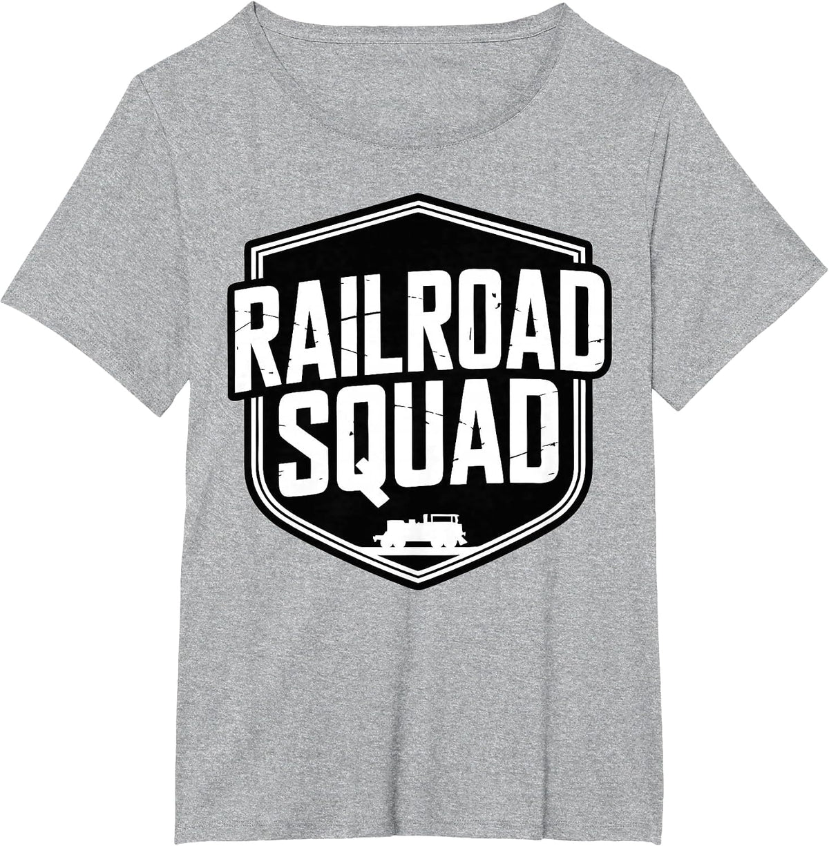 Miniature Railroad Club Model Train T-Shirt - Heather Grey