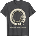 Men's You Can Tell By The Curl In His Latigo Boho Western Glam T-Shirt - Dark Heather Grey