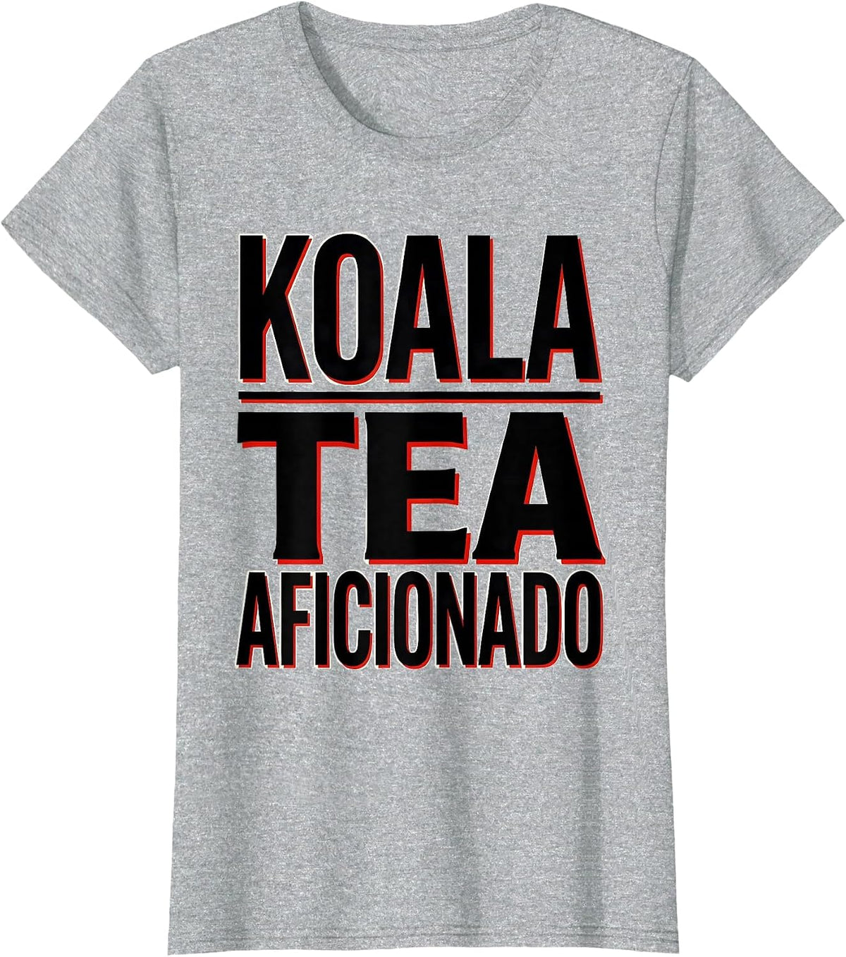 Koala Tea Aficionado Funny Koala Lover Cute Animal Humor T-Shirt - Heather Grey
