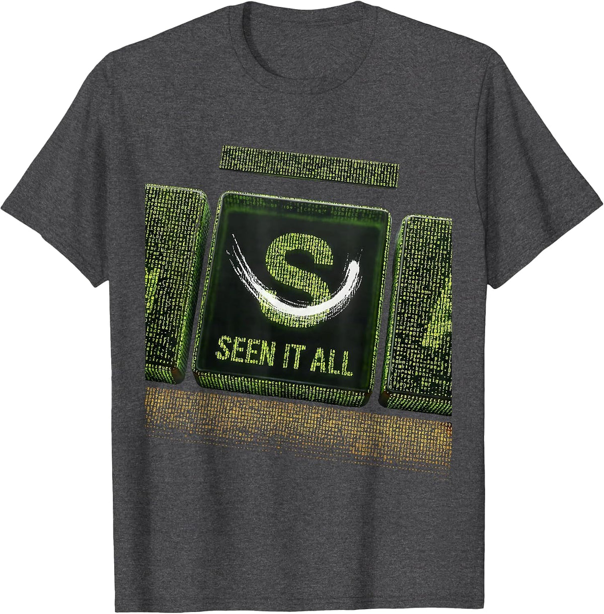 Seen It All Funny Periodic Table Chemistry Teacher Humor T-Shirt - Dark Heather Grey