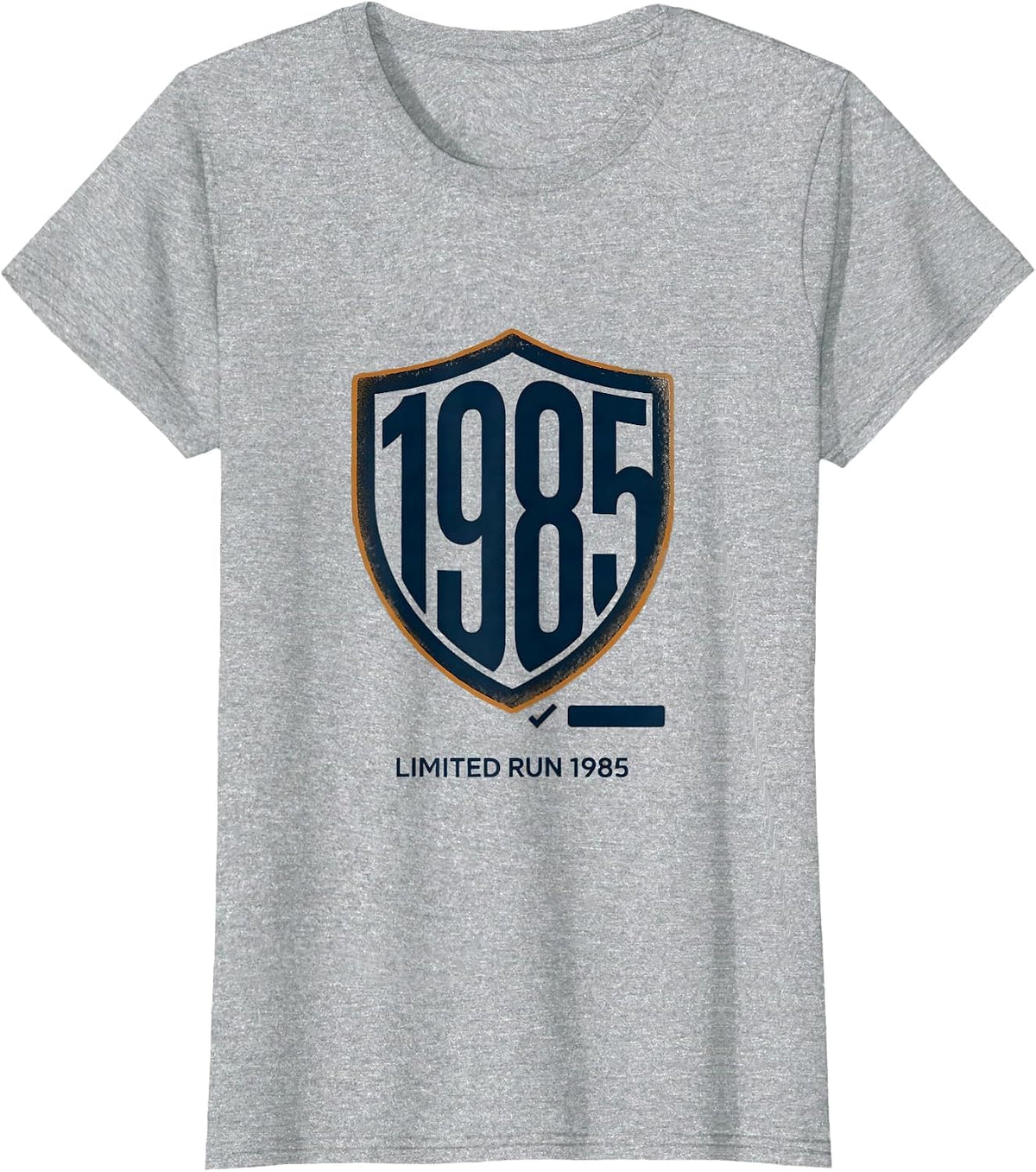Women's Limited Run 1985 Vintage Editorial Conceptual Birthday Gift T-Shirt - Heather Grey